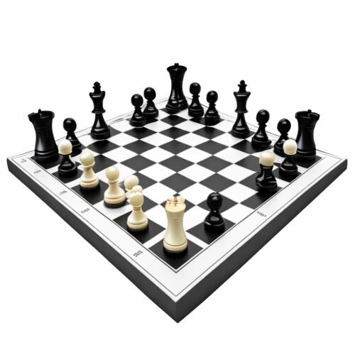 Chessboard ready for a game