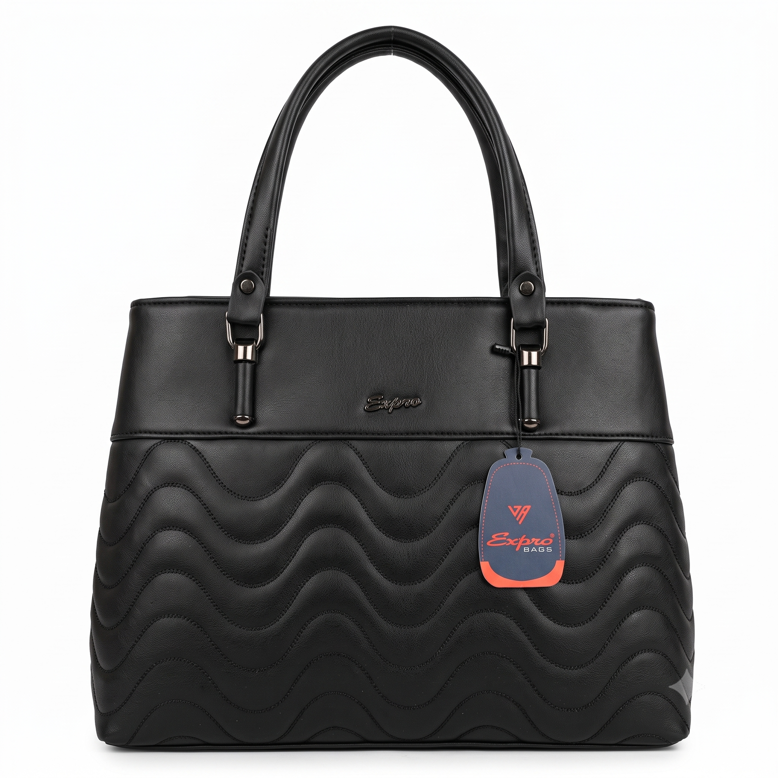 Expro Women's Black Designed Shoulder Handbag
