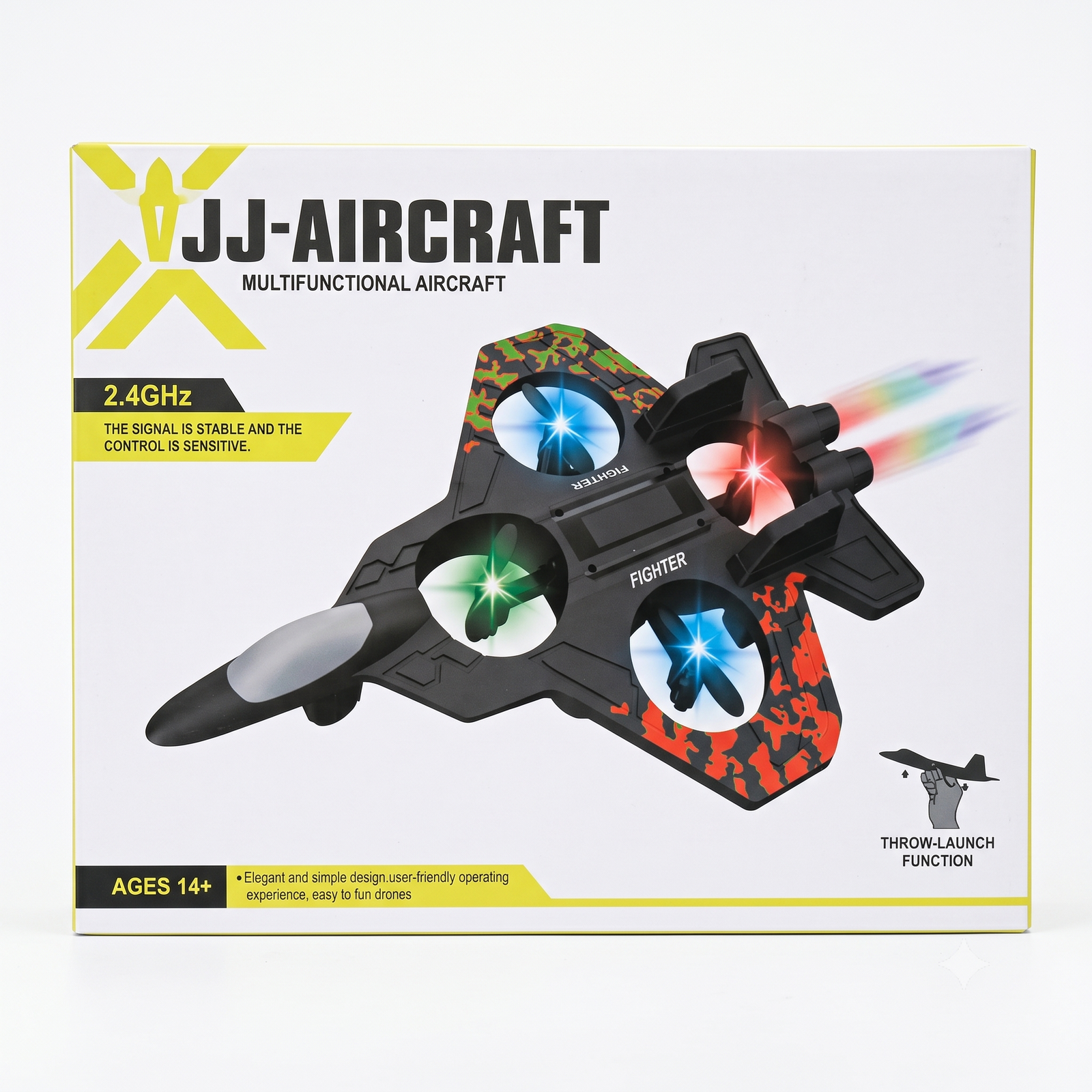 RC Fighter Jet Toy with LED Lights - Image 2