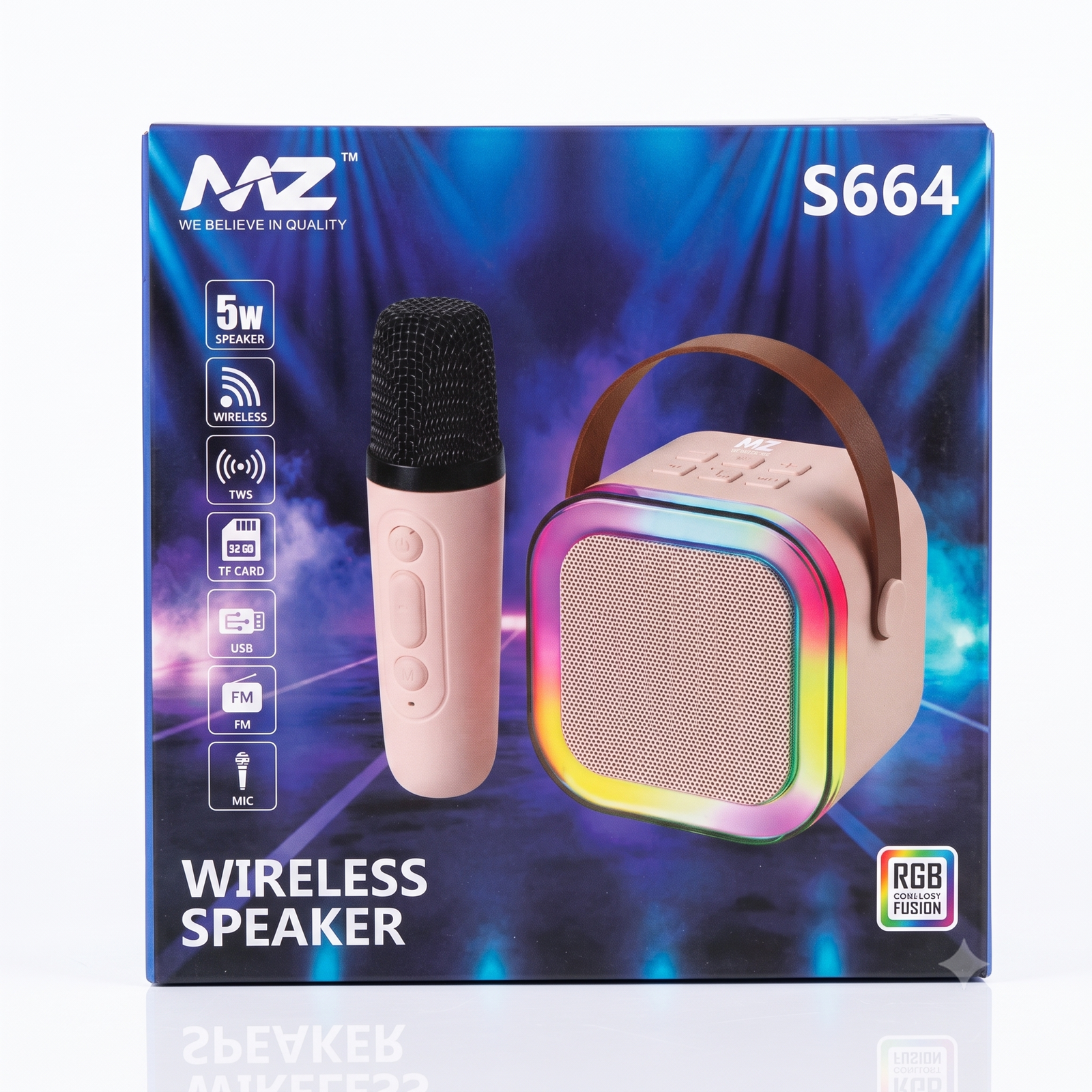 Mini Karaoke Speaker with Wireless Mic - Image 4