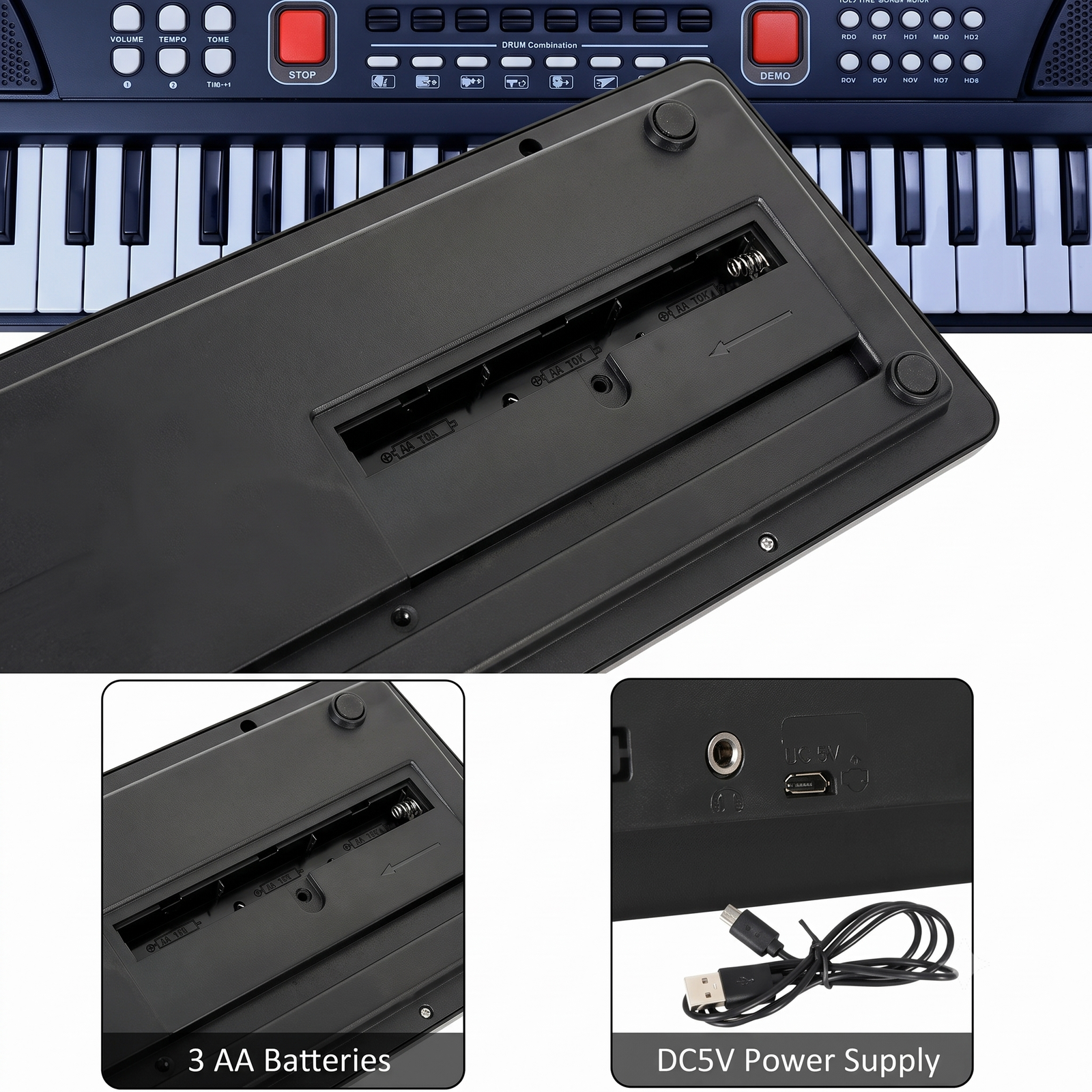BIGFUN 37-Key Electronic Keyboard with Microphone for Kids - Image 3