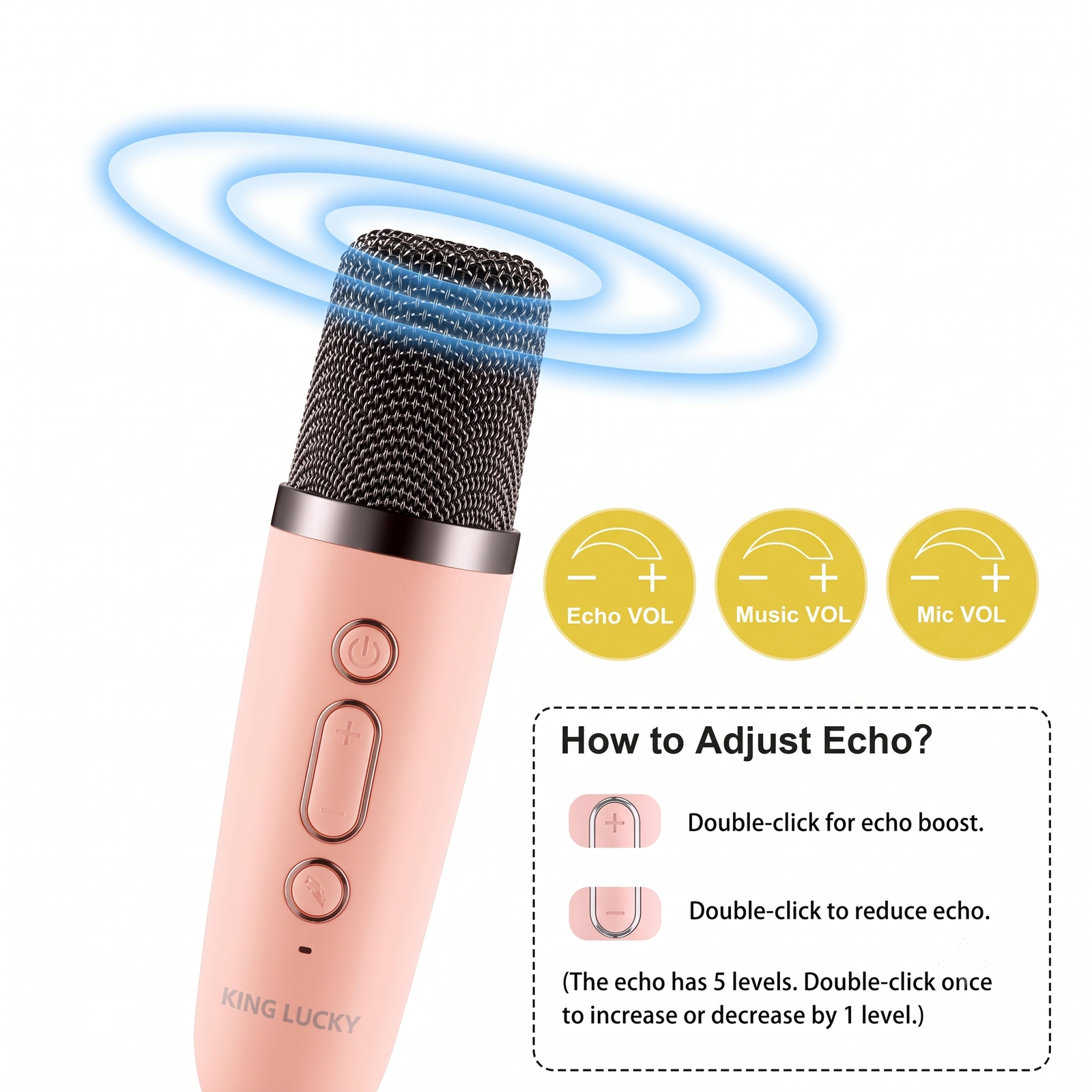 Mini Karaoke Speaker with Wireless Mic - Image 3